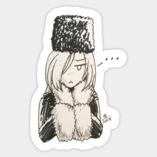 Grumpy Caerula Sticker